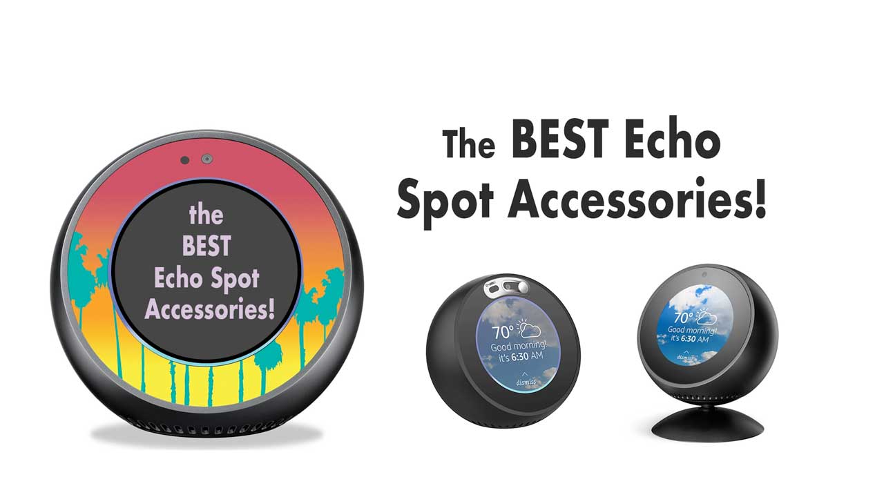 White Echo Spot Adjustable Stand 