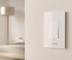 koogeek switch mounted in a room