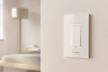 koogeek switch mounted in a room